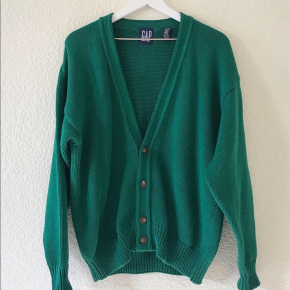 GAP Sweaters - Vintage Green Gap Cotton Knit Sweater